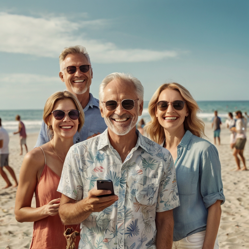 Leonardo_Kino_XL_a_bunch_of_white_happy_peoples_networking_at_3